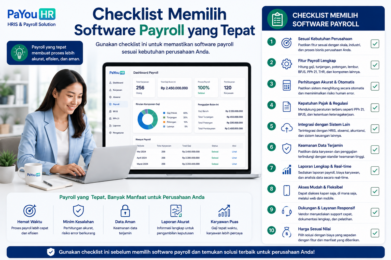 Checklist Memilih Software Payroll yang Tepat